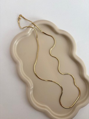 Marsel Yılan Model Kalın Uzun Zincir Xp Gold Kolye 60 cm