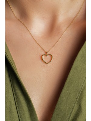 Kolyecik 14 Ayar Kalp Kolye