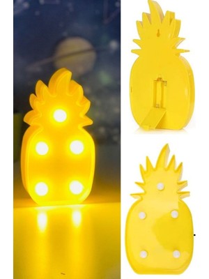 Munico Ananas Şekilli Gece Işığı Masa Lambası Noel Partisi Ev Odası Düğün Bahçe Partisi Duvar Lambası Dekor