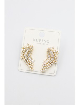 Royaleks Taşlı Küpe - Altın