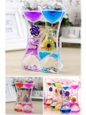 Munico Masa Üstü Kinetik Su Değişik Yeni Nesil Newton Kalpli Model Büyük Boy Sıvı Kabarcık Zamanlayıcı Masa