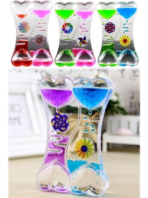 Munico Güniçi Masa Üstü Odaklayıcı Sıvı Zamanlayıcı Dekoratif Obje Yağlı Damlacık Kum Saati Yeni Nesil Cam