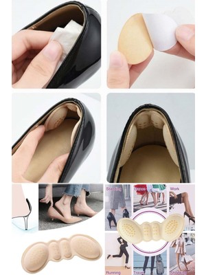 Munico Ayakkabı 1 Ped Topuk Tabanlık Yastık Ekler Kumaş Arka Yapışkan Pedler 3mm Astar  ile Pratik Kullanım