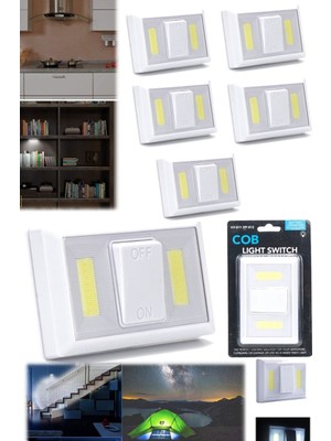 Munico 5 Adet Dikdörtgen Çift LED Ultra Yüksek Parlaklık Manyetik Yatak Başı Ev Dekorasyon Gece Lamba Spot