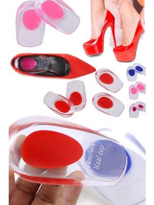 Munico Tabanlık Jel Tabanlığı Kadınlar 1 Silikon Için Yumuşak Ayak Topuk Ideal Pembe Çift  Için Ideal Seçim