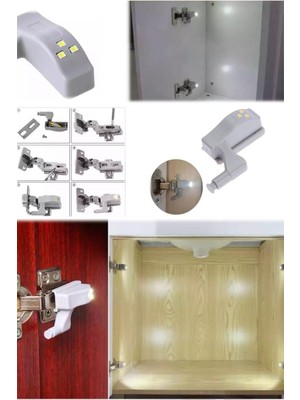 Munico Gardrop Çekmece ve Dolap Için LED Aydınlatma Lambası Mutfak Yatak Odası Şık Işık
