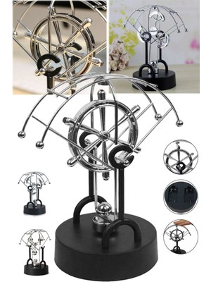 Munico Newtons Balans Yuvarlak Denge Topu Yarım Küre Şeklinde Biblo Masaüstü Hediyelik Işyeri Dekoru Stand