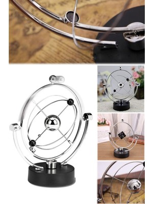 Munico Fizik Göksel Top Sürekli Hareket Oyuncak Hareket Makinesi Bağımsız Döndürülebilir Ferforje Çerçeve