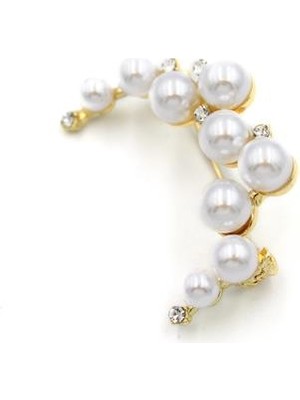 Royaleks Incili Broş - Altın