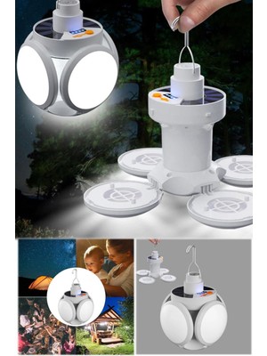 Munico Kendiliğinden Şarj Olan Katlanır 5 Bölmeli Seyyar Tezgah Bahçe Için Ultra Güçlü Aydınlatma