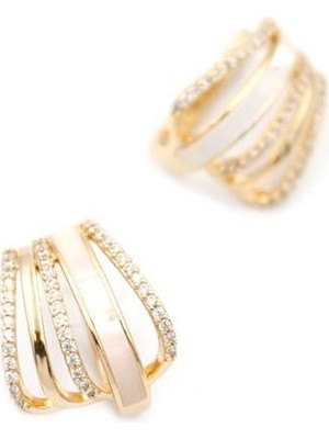 Royaleks Taşlı Küpe - Rose