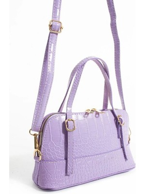 Legend Aksesuar Kadın Kroko Desen Deri Çapraz El ve Omuz Çantası