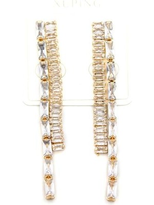 Royaleks Taşlı Sallantılı Küpe - Altın