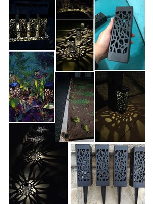 Munico Solar Güneş Enerjili Bahçe Lambası Profesyonel Bahçe Yürüyüş Yolu Güneş Enerjili Bahçe Lambası 8'li