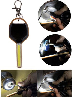 Munico Mini Cob LED Parlak Anahtar Işık Kapağı Anahtarlık Meşale Açık Balıkçılık El Feneri Kaliteli LED Pro