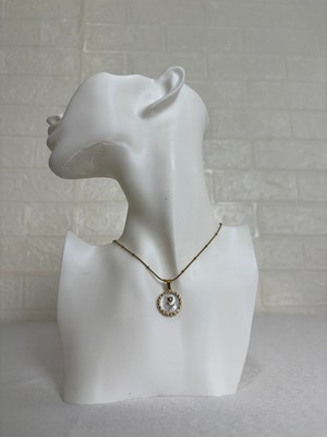 Belirtilmemiş Minimal Detaylı Altın Renk Çelik Kolye