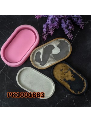 Poyrish 1061 - Silikon Kalıp Mum Kalıbı - Oval Taban