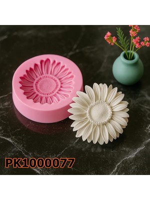 Poyrish 1006 - Silikon Kalıp Mum Kalıbı - Kasımpatı Desenli