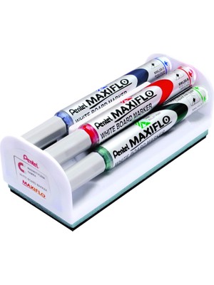 Pentel Maxiflo Tahta Kalemi Set Sünger ile (Yuvarlak Uçlu Ince)