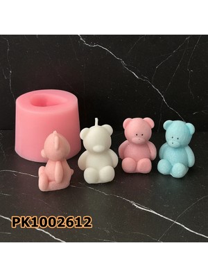 Poyrish 1177 - Silikon Kalıp Mum Kalıbı - Minik Ayıcık