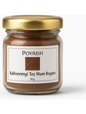 Poyrish Kahverengi Toz Mum Boyası 10 gr