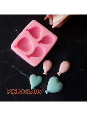 Poyrish 1053 - Silikon Kalıp Mum Kalıbı 4lü Minik Balon