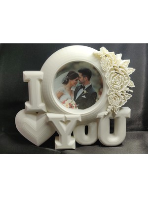 TriVox3D I Love You Dekoratif Fotoğraf Çerçevesi