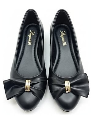 Klay Shoes Kadın Fiyonk Detaylı Rahat Babet