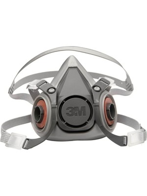 3M 6200 Yarım Yüz Gaz Maskesi ( M ) (Beden (Orta Boy)(Filtresiz)