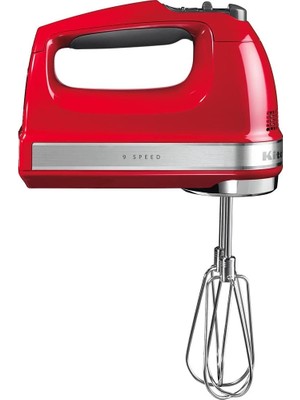 Kitchenaid 5KHM9212 9 Hızlı El Mikseri Empire Red Renk ve Ayarlanabilir Hız Kontrolü ile