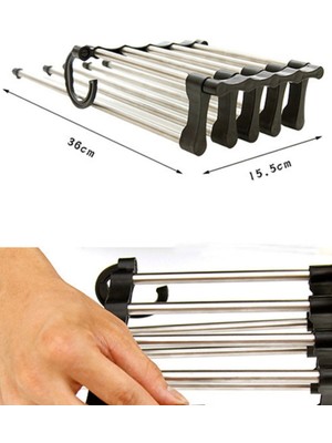 Munico Organizatör Demirine Askısı Portatif Katlanabilir Asılabilir Hareketli 5'li Askı G  Için Ideal Seçim