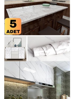 Munico Dolap Mermer Folyo Mermer Yapışkanlı Tezgah Görünümlü Metre 60 Banyo Masa cm x Bey  Için Ideal Seçim