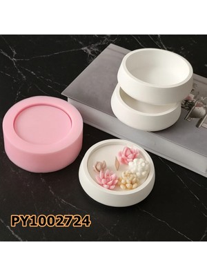Poyrish PY1002724 - Silikon Kalıp Mum Kalıbı Küçük Boy Yuvarlak Çanak