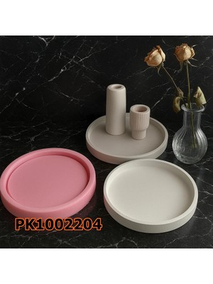 Poyrish PK1002204 - Silikon Kalıp Mum Kalıbı Büyük Yuvarlak Taban Sunumluk