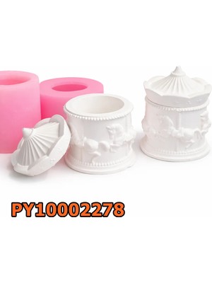 Poyrish PY10002278 - Silikon Kalıp Mum Kalıbı - Atlı Karınca Kutu