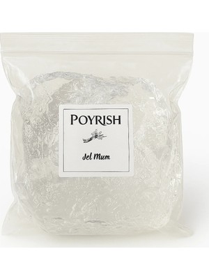 Poyrish Jel Mum 7,5 kg - (Şeffaf Mum)