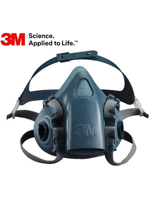 3M ™ 7501 Yeniden Kullanılabilir Yarım Yüz Solunum Maskesi - (Küçük Boy - S)