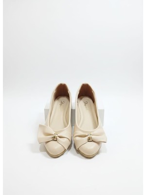 Klay Shoes Kadın Fiyonk Detaylı Rahat Babet