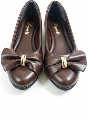 Klay Shoes Kadın Fiyonk Detaylı Rahat Babet