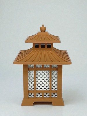 Brntech 3D Baskı Dekoratif Fener Mumluk – Pilli Tealight Uyumlu Masaüstü Dekoratif Işık Aksesuarı