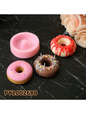 Poyrish PY1002688 - Silikon Kalıp Mum Kalıbı Donat