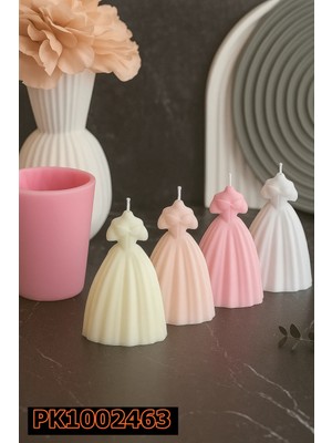 Poyrish PK1002463 - Silikon Kalıp Mum Kalıbı Gelinlik