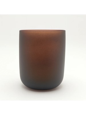 Poyrish Renkli Cam Bardak Ikonik - Mat Kahve 138-Q