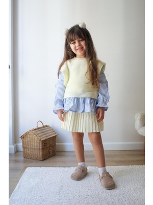 Asortix Kız Çocuk Gömlekli Etekli Alt Üst Takım – T-1022-JLB-002