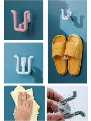 Munico Yer Kaplamaz Ayakkabı Askılık Ayakkabı Askı Adet Tutucu Yapışkanlı Pratik 2 Tutucu  Için Ideal Seçim