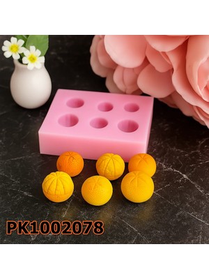 Poyrish PK1002078 - Silikon Kalıp Mum Kalıbı 6lı Minik Portakal