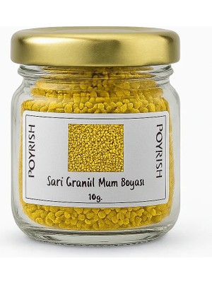 Poyrish Sarı Granül Mum Boyası 10 gr