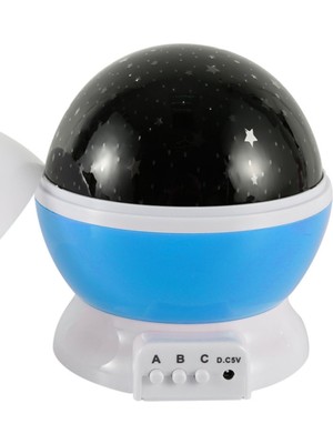 Munico Star Gece Lambası Aydınlatma Dekoratif Uzay Yıldızları Ev Ayı Gösteren Yatak Odası Unisex LED