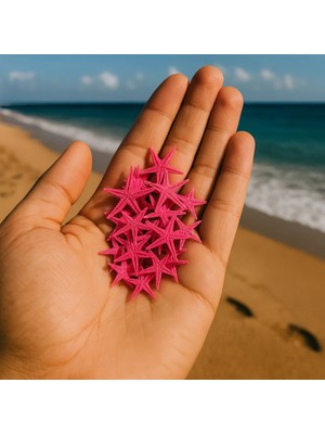 Poyrish Deniz Yıldızı Kırmızı Mum Süsleme Malzemesi 10 Adet (PY0555)