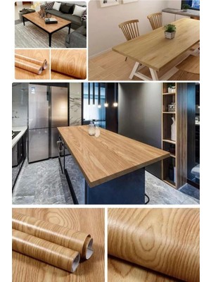 Munico Tezgah Dolaplar 500X60CM Yapışkanlı Folyo Yenileme Mobilya Ahşap Kağıdı Görünümlü Mobilya Yenileme